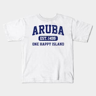Vintage Varsity Aruba Gift Kids T-Shirt